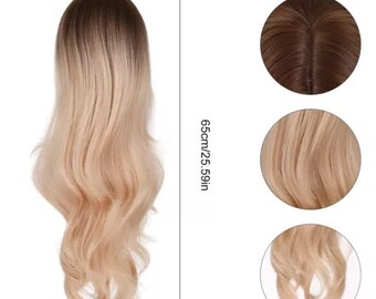 Brown yellow wig hotsell