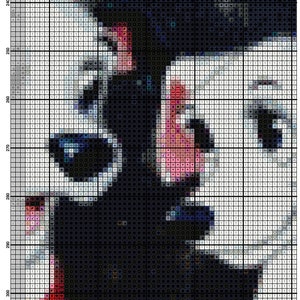 Cartoon Characters Cross Stitch Pattern / Large Cross Stitch PDF Chart / Mickey Mouse Cross Stitch Pattern / Cartoon Printable PDF Chart image 5