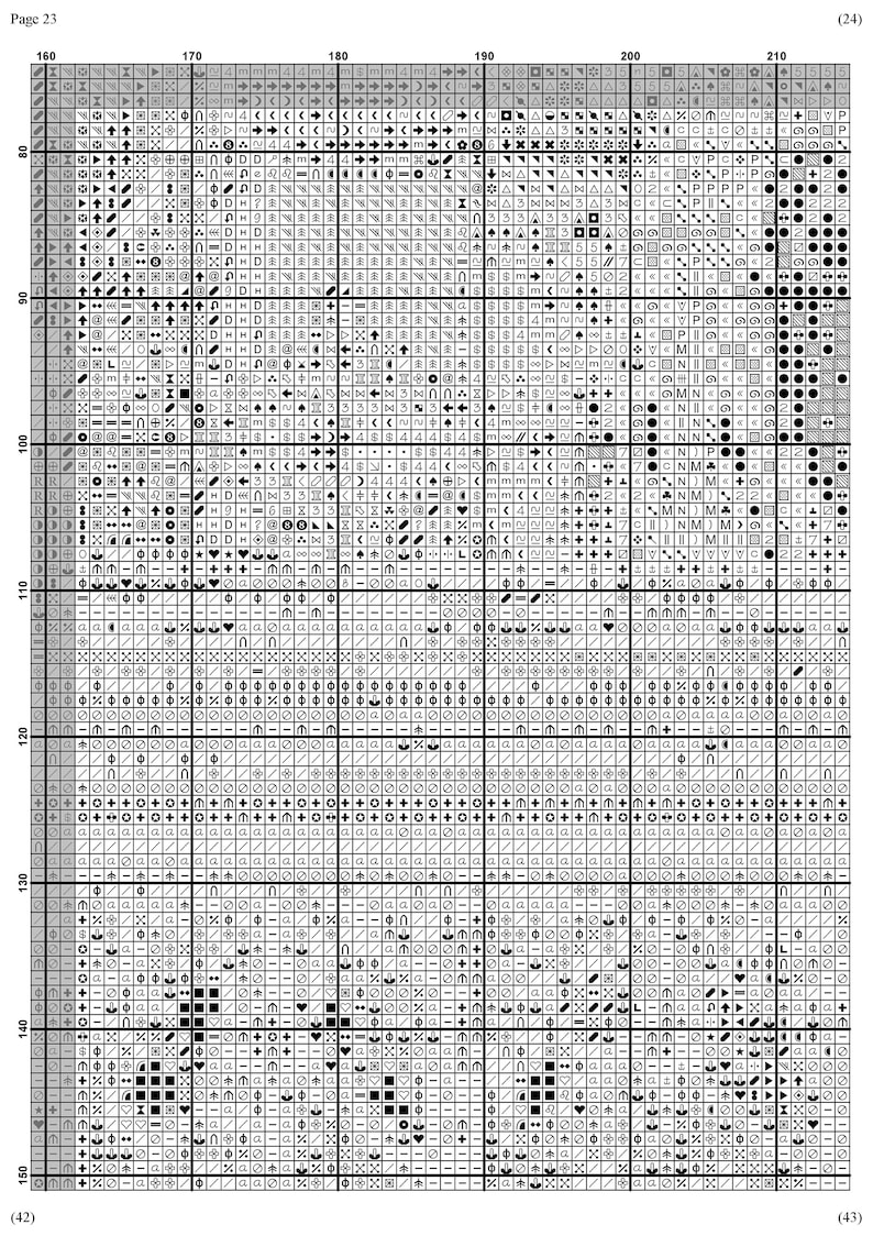 Schema punto croce cartoni animati / Schema punto croce grande / Schema punto croce personaggi di Topolino / Schema PDF stampabile per artisti immagine 6