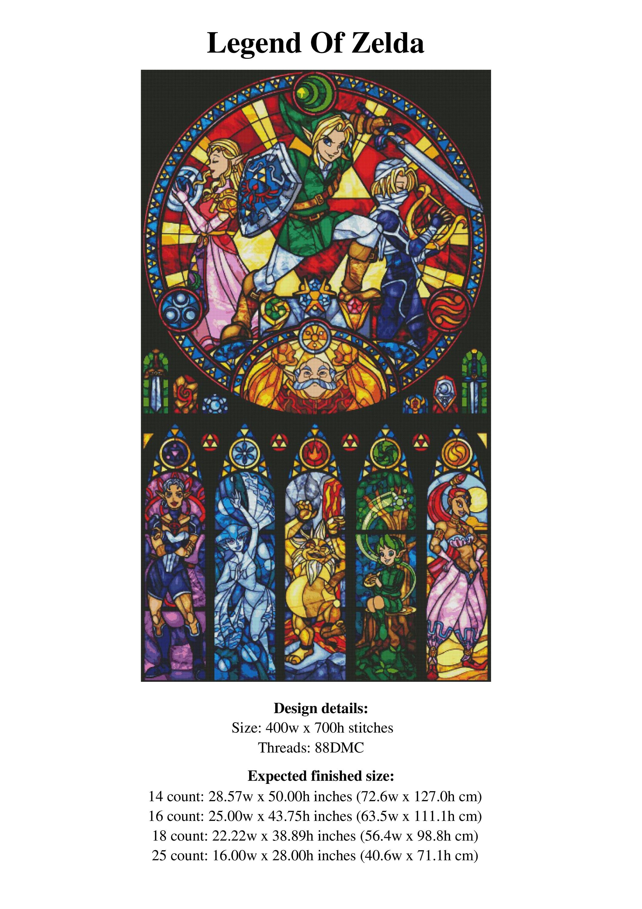 Buy Legend of Zelda Cross Stitch Pattern / Twilight Princess Zelda