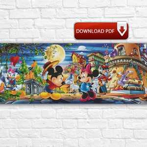 Mickey Mouse Cross Stitch Pattern / Cartoon Characters Cross Stitch Pattern / Minnie Mouse PDF Cross Stitch Chart / Mickey Printable Chart