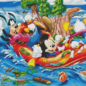 Mini Mouse Rafting Mickey Mouse & Friends Cross Stitch Pattern: Rafting Adventure (PDF) - Etsy