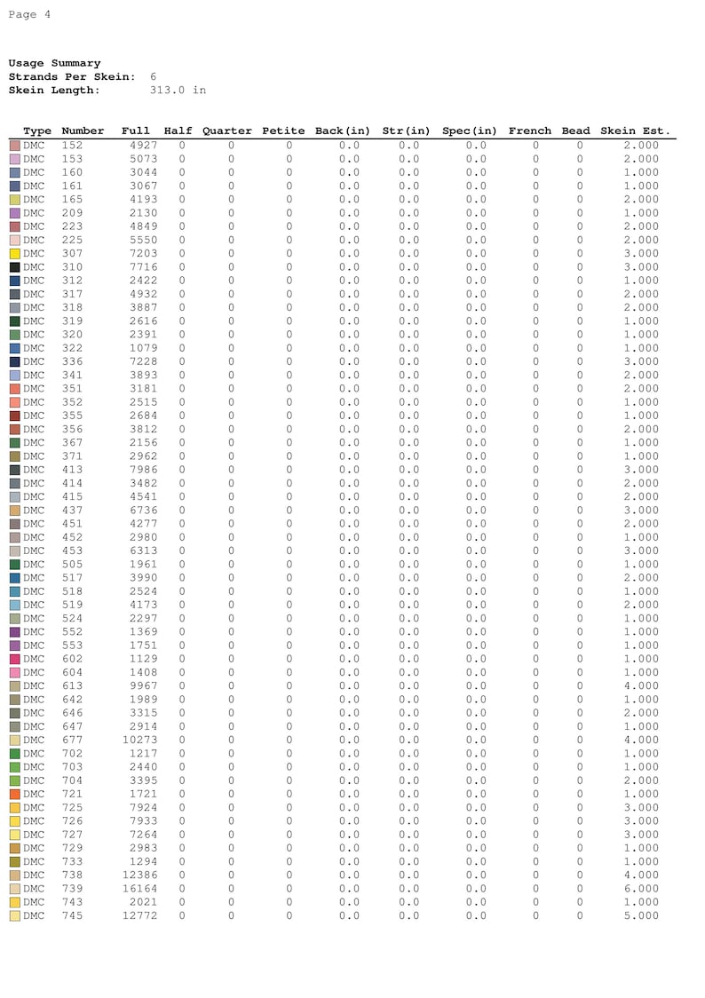 Cartoon Characters Cross Stitch Pattern / Large Cross Stitch Pattern / Mickey Mouse Cross Stitch Pattern / Instant Printable PDF Pattern image 8