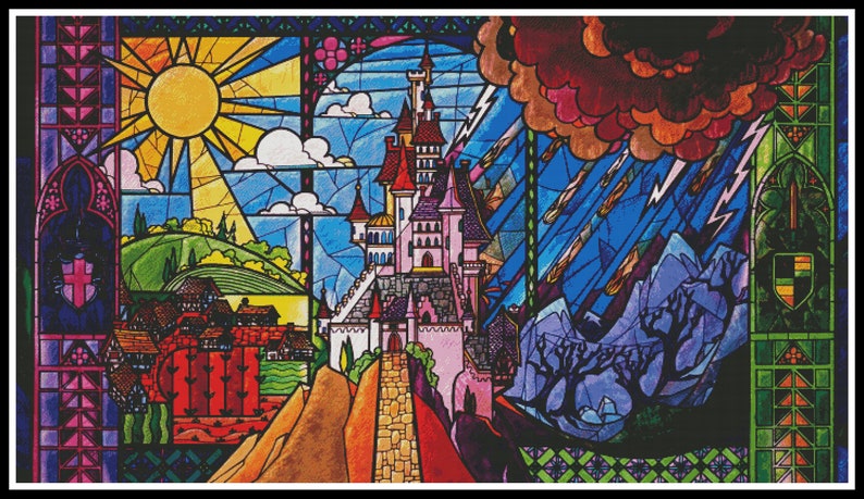The Beauty and The Beast Cross Stitch