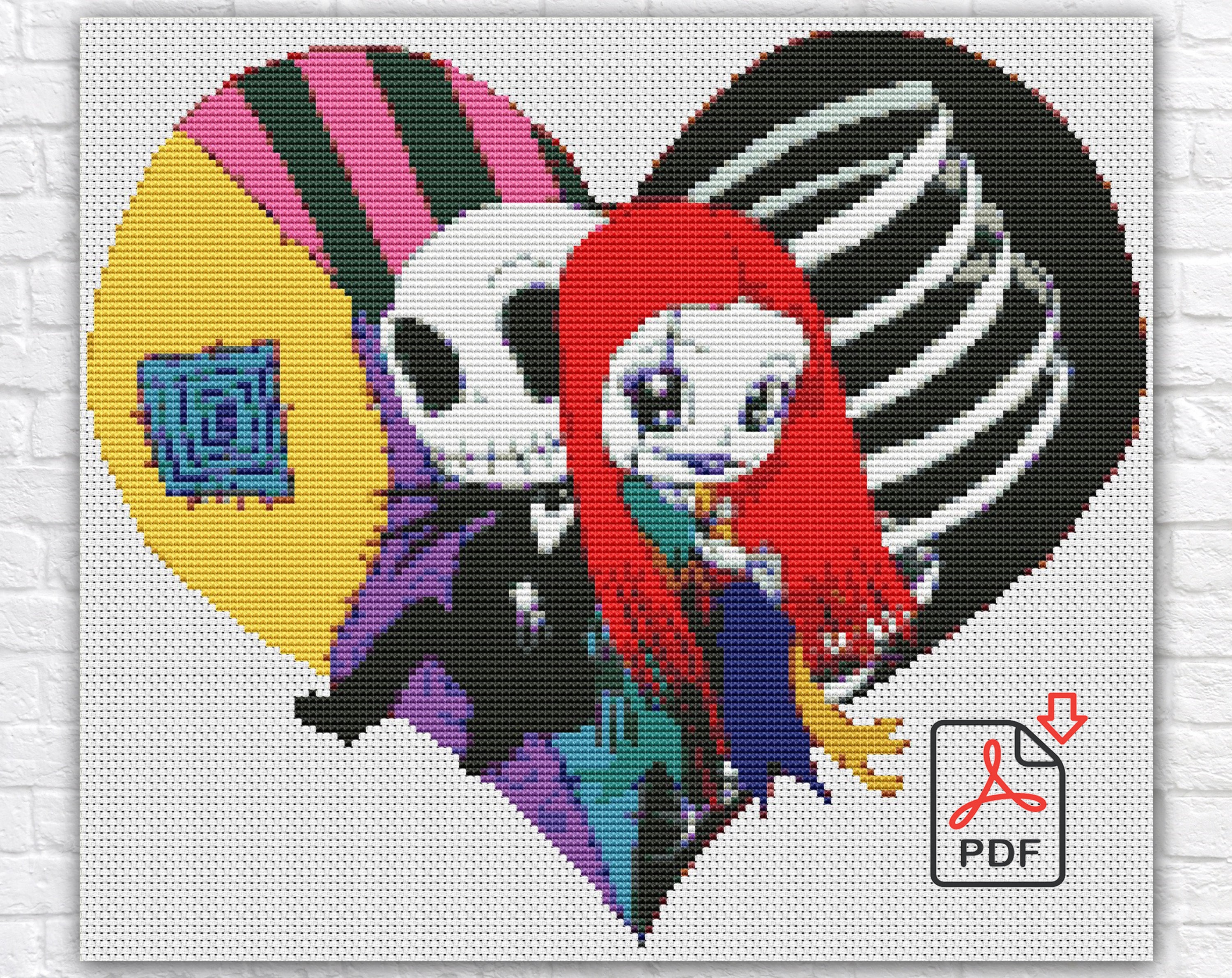 Jack and Sally Cross Stitch Pattern / Nightmare Before Christmas Cross ...