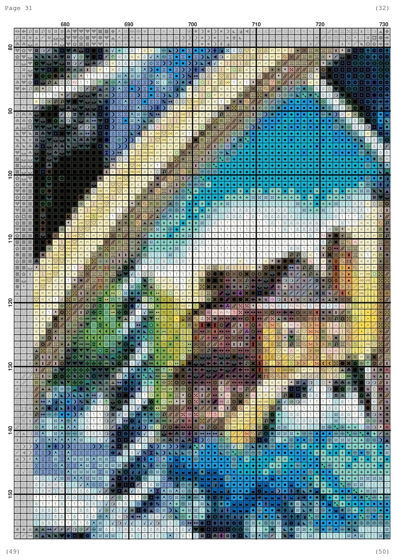 Cartoon Characters Cross Stitch Pattern / Large Cross Stitch Pattern / Mickey Mouse Cross Stitch Pattern / Instant Printable PDF Pattern image 5