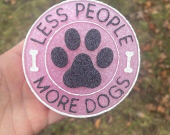 Less people more dogs | car air freshener | car freshie | dog mom | dog air freshener | car charm |