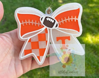 Tennessee car freshie | Tennessee football car freshie | car charm | car air freshener | car freshie | freshy | football bow