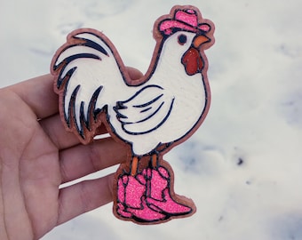 chicken air freshener | Car freshie | western | Scented air freshener | car charm | chicken | chicken with cowboy boots | car air freshener