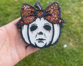 Micheal Myers | car freshie | horror characters | car air freshener  | air freshener |  pumpkin | Halloween | Micheal myers pumpkin