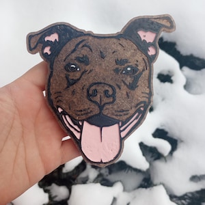 pitbull car freshie | Air freshener | Pitbull dog | Animal | Car freshie | Scented air freshener | Dog lover