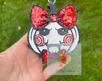 jigsaw pumpkin | Halloween | spooky | pumpkin | car freshie | air freshener | car air freshener | car charm |