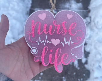 Nurse life | car freshie | car air freshener | nurse car freshie | air freshener | car charm | freshy | nurse gifts |