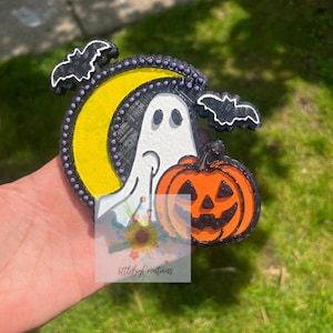 Ambientador de coche con forma de calabaza / ambientador de coche con forma de fantasma / ambientador de coche con forma de luna / ambientador para coche / ambientador / adorno para coche / amuleto para coche / difusor para coche /