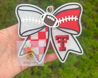 Texas tech car freshie | football | car air freshener | car charm | car accessories | car freshie | football car freshie |