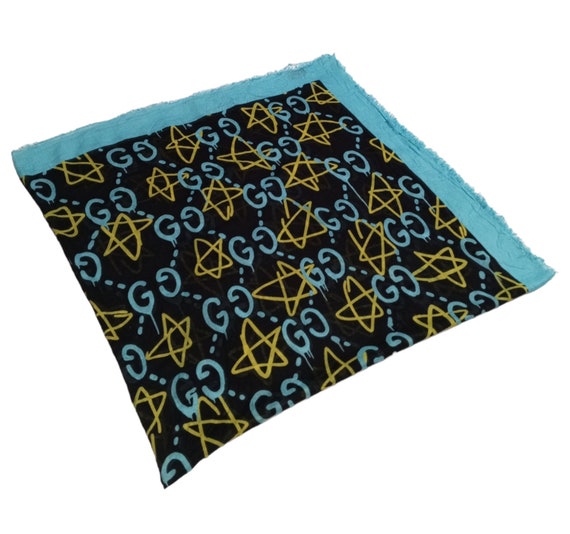 GUCCI GUCCIGHOST Black Blue Yellow GG Star Modal … - image 5
