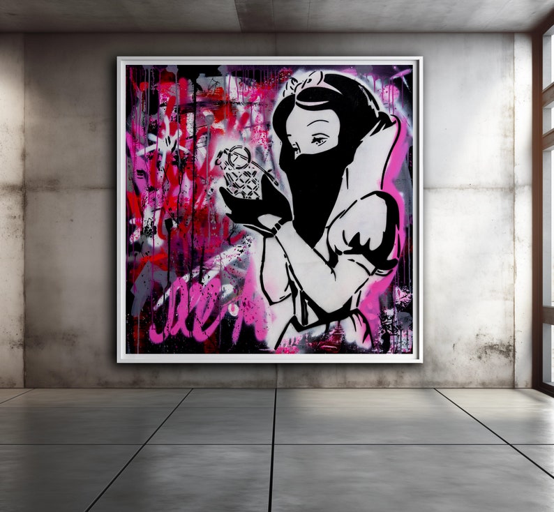 Street Art Print Wall Decor Graffiti Art Canvas Painting Art Print Wall ...