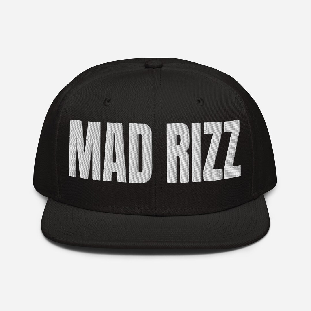 Mad Rizz Snapback Hat Trendy Adjustable Cap With Bold Embroidery ...