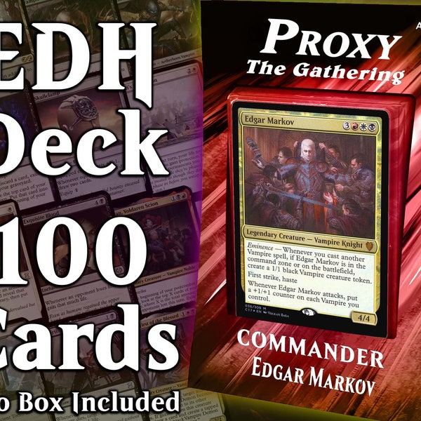 Edgar Markov EDH Deck - 100 Proxy Cards - Premium Quality