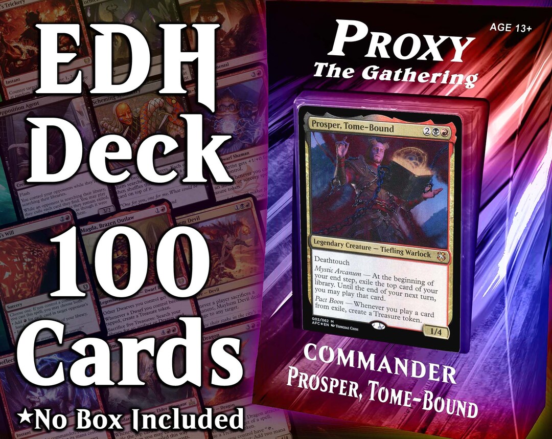 Prosper, Tomebound EDH Deck 100 Proxy Karten Premium Qualität Etsy