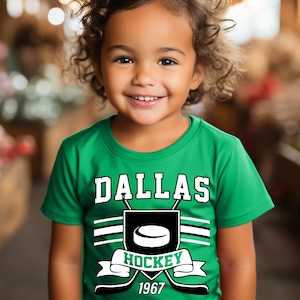 Dallas hockey vintage, Dallas kid shirt, Star custom shirt, kid&#39;s hockey shirt, hockey jersey