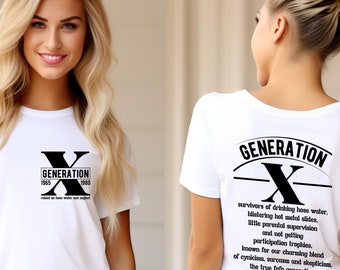 Gen X shirt, Generation X shirt, Raised on Hose water and neglect nostalgia , 1980 birthday gift