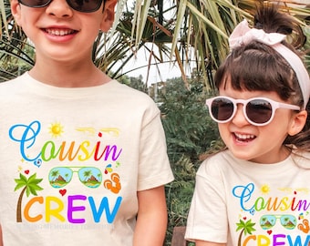 Sommer Cousin Crew Shirt, Wellentext Cousin Crew, Comfort Farben Shirt, Cousin Familientreffen Shirt, Cousin Geschenk