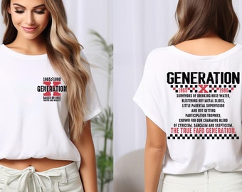 Gen X shirt, Generation X shirt, Raised on Hose water and neglect nostalgia , 1980 birthday gift