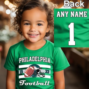 Philadelphia voetbalshirt, custom jersey adelaar, teamnaam en teamnummer, custom shirt, kindervoetbalshirt, voetbalshirt heren