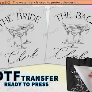 Bachelorette Party Shirts - The bach party DTF Bride Shirt Set - Ready to Press Iron On Transfer - Bachelorette Gifts