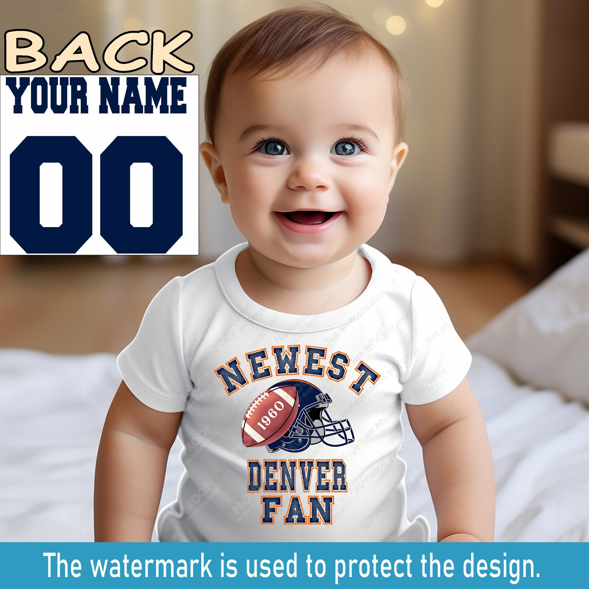 Denver Broncos Baby Etsy Canada