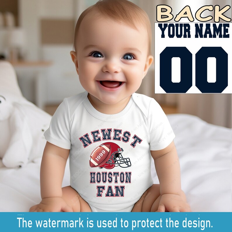 Newest Fan Houston Football Baby Bodysuit, Baby Texan , Gift for Baby