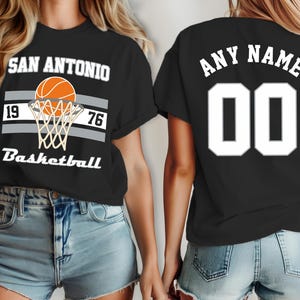 Basketball San Antonio jersey, shirt Spur Custom , your team name and number,  custom shirt, kid&#39;s Basketball shirt, man Basketball jersey