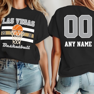 Camiseta de baloncesto Las Vegas, camiseta Ace Custom, nombre y número de tu equipo, camiseta personalizada, camiseta de baloncesto para niños, camiseta de baloncesto para mujer