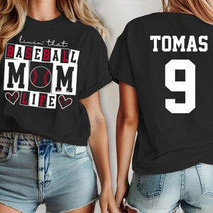 Baseball shirt, baseball mom shirt, Custom Baseball Team Name and Numbers, personalized baseball shirt, baseball tshirt women, baseball gift