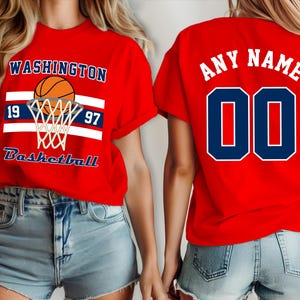 Basketball Washington jersey, shirt Wizard Custom , your team name and number,  custom shirt, kid's Basketball shirt, man Basketball jersey