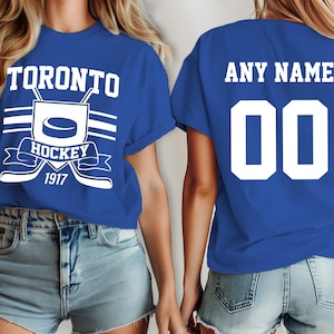 Toronto Hockey Vintage, Maple Leaf Kindershirt, Toronto Custom Shirt, Kinderhockey-Shirt, Hockey-Trikot