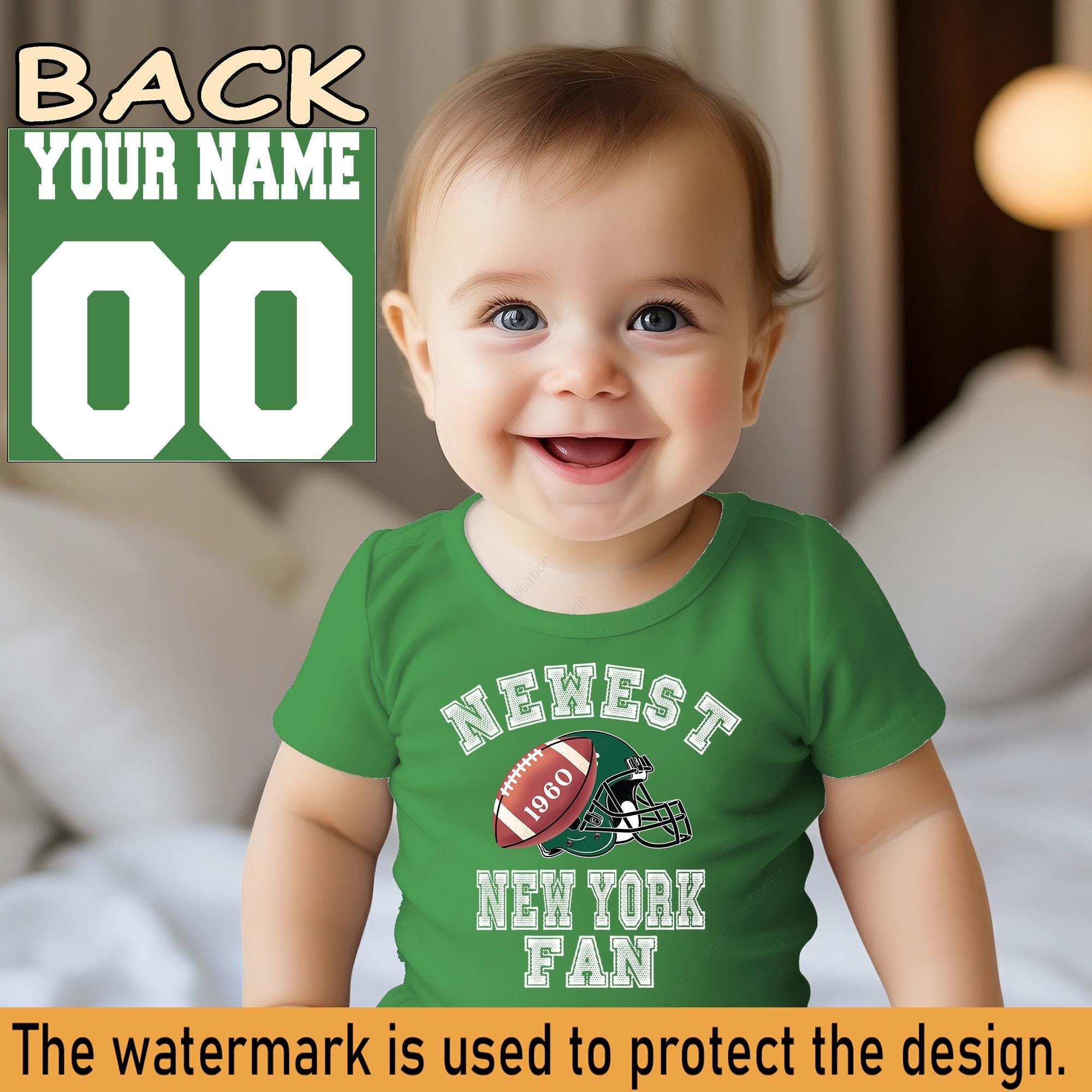 Jets Baby Jersey Etsy