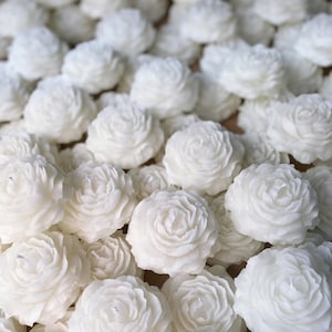 Handmade Peony Candle: Natural Soy Wax Flower Candle