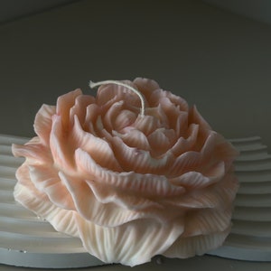 Huge Peony Candle, Blooming Peony Candle, Peony Flower Candle, Handmade Candle, Natural Soy Wax Candle, Bridesmaid Gift, Wedding Gift