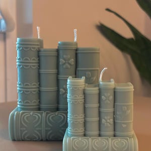 Book Stack Candle: Soy Wax Literary Gift, Bookshelf Decor for Lover Gifts