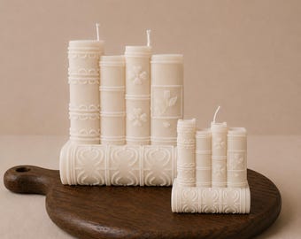 Book Stack Candle: Soy Wax Literary Gift, Bookshelf Decor for Lover Gifts