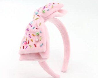Pink Nutcracker Headband, Embellished Knotted Headband  display picture 2