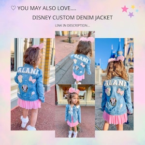 Custom Toddler Jacket, Girls Custom Name Jacket, Personalized Denim Jacket for Toddler, Girls Patch Jean Jacket, Girls Custom Denim Jacket image 12