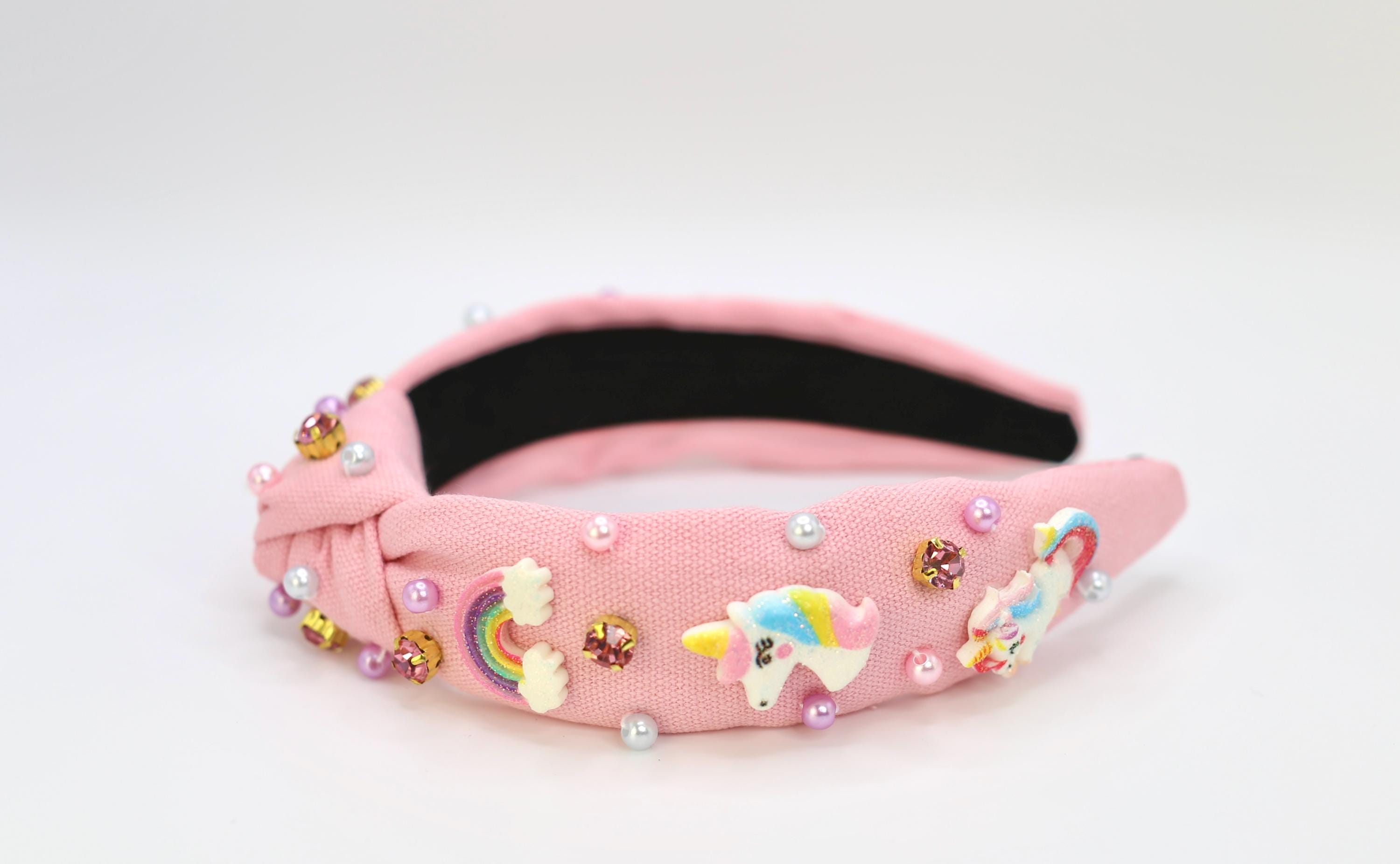 Embellished Knotted Headbands for Girls