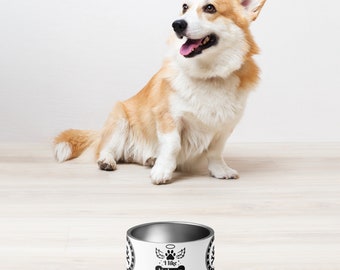 Pfotensicherer Hundenapf aus Edelstahl mit rutschfestem Boden, 18 oz