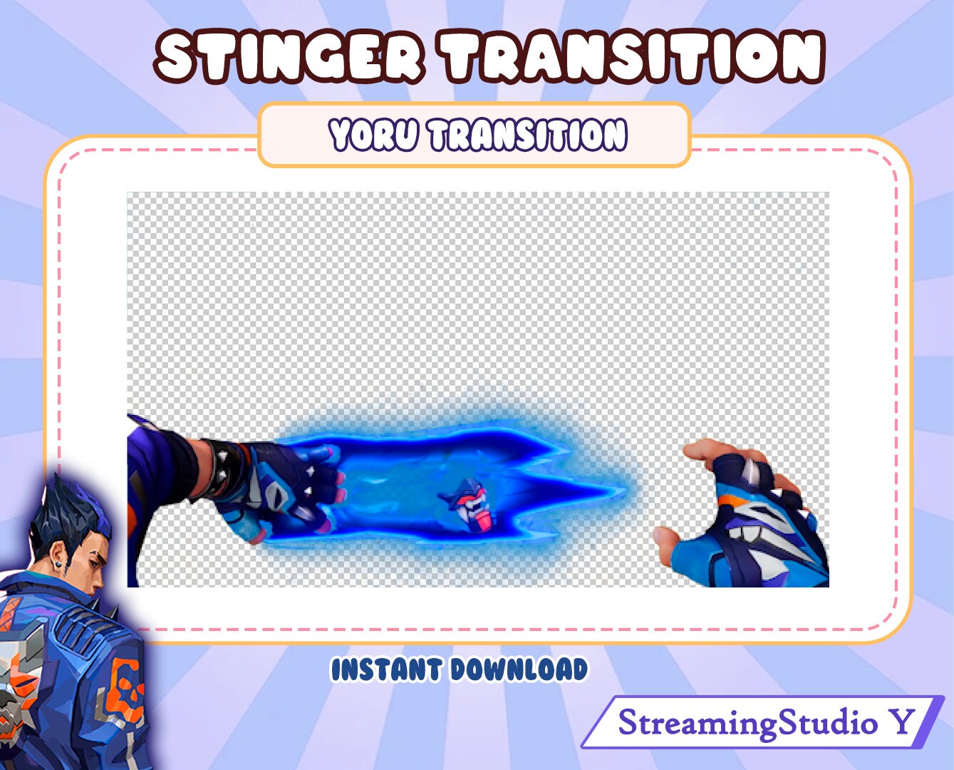 Twitch Overlays Valorant Yoru - Etsy