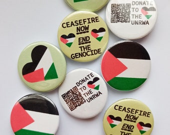 Palestine Badges (ALL profits donated to the UNRWA)