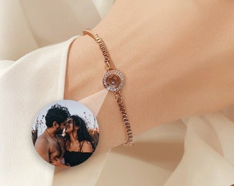 Personalized photo projection bracelet for Mother's Day gift, Handmade bracelet with custom photo design, Gift for Mom, Bestfriend Gifts