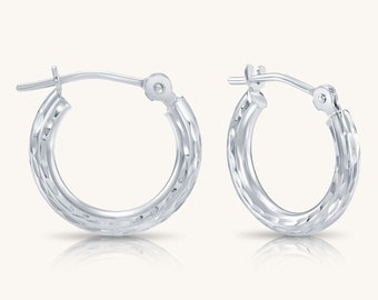 Orecchini Argento Sterling 925 Cerchio Orecchini Cerchio Grande In - Foto 3